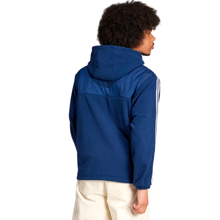 Hanorac pt bărbați Adidas Fleece hoodie XS Albastru photo 5