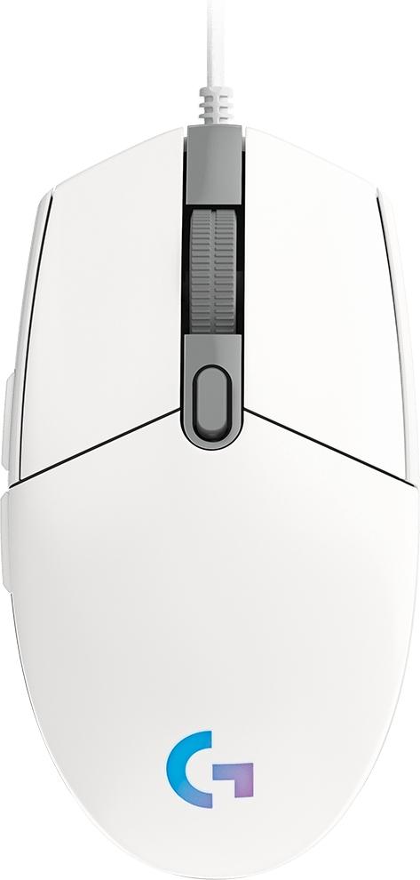 Logitech Gaming Mouse G203  LIGHTSYNC RGB lighting, 6 Programmable buttons, 200- 8000 dpi,  On board memory, White photo 1
