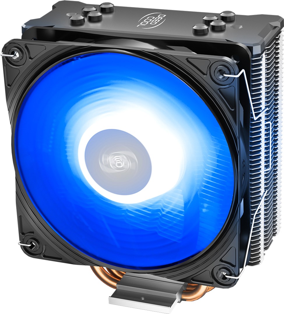 DEEPCOOL Cooler  "GAMMAXX GTE V2", Intel Socket LGA1700/1200/1151/1150/1155 & AMD AM5/AM4, up to 180W, 1x120mm PWM RGB LED fan, 500~1650rpm, 17.8~27dBA, 64.5CFM, 4 pin, PWM, Hydro Bearing, 4x 6mm direct-contact Cooper heatpipes photo 3
