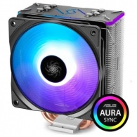 DEEPCOOL Cooler  "GAMMAXX GTE V2", Intel Socket LGA1700/1200/1151/1150/1155 & AMD AM5/AM4, up to 180W, 1x120mm PWM RGB LED fan, 500~1650rpm, 17.8~27dBA, 64.5CFM, 4 pin, PWM, Hydro Bearing, 4x 6mm direct-contact Cooper heatpipes thumbnav 1
