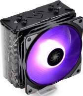 DEEPCOOL Cooler  "GAMMAXX GTE V2", Intel Socket LGA1700/1200/1151/1150/1155 & AMD AM5/AM4, up to 180W, 1x120mm PWM RGB LED fan, 500~1650rpm, 17.8~27dBA, 64.5CFM, 4 pin, PWM, Hydro Bearing, 4x 6mm direct-contact Cooper heatpipes thumbnav 2