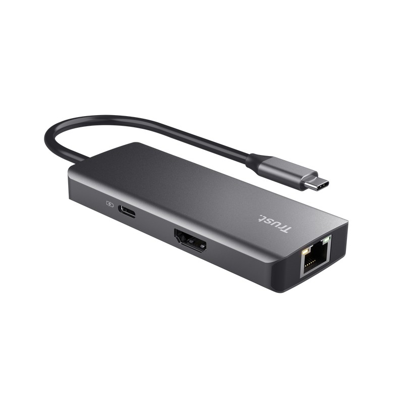 Adaptor Multiport Trust Dalyx/ USB-C/ 2xUSB-A/ 2xUSB-C/ HDMI/ RJ45/ SD photo 4