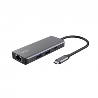 Adaptor Multiport Trust Dalyx/ USB-C/ 2xUSB-A/ 2xUSB-C/ HDMI/ RJ45/ SD thumbnav 1