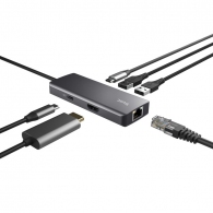 Adaptor Multiport Trust Dalyx/ USB-C/ 2xUSB-A/ 2xUSB-C/ HDMI/ RJ45/ SD thumbnav 3