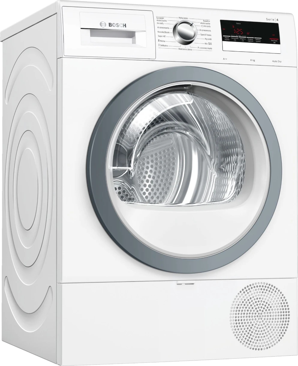 Mas. de uscat rufe cu pompa de caldura Bosch WTR85V5KPL / 8 kg / A+++ / Alb photo 1