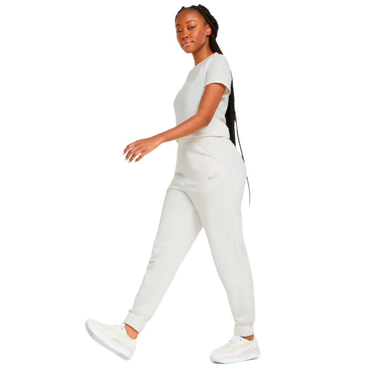 Брюки Puma ESS+ Embroidery High-Waist Pants FL XS Бежевый Женский photo 4