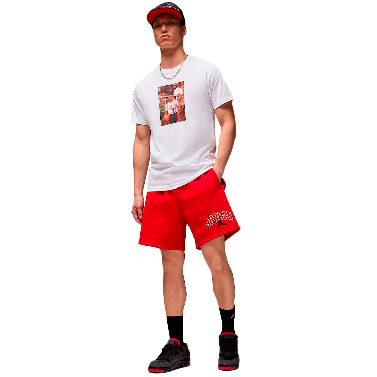 Sorti de bărbați Nike M J BRK LBR GFX SHORT XS Rosu photo 2