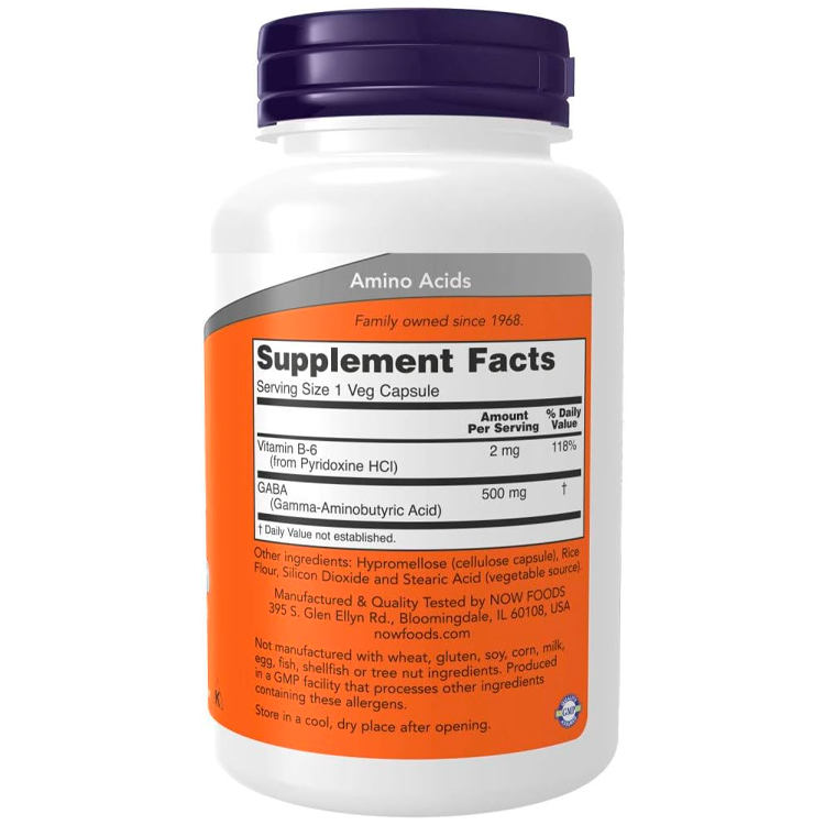 Vitamine Now Foods Gaba 500mg photo 2