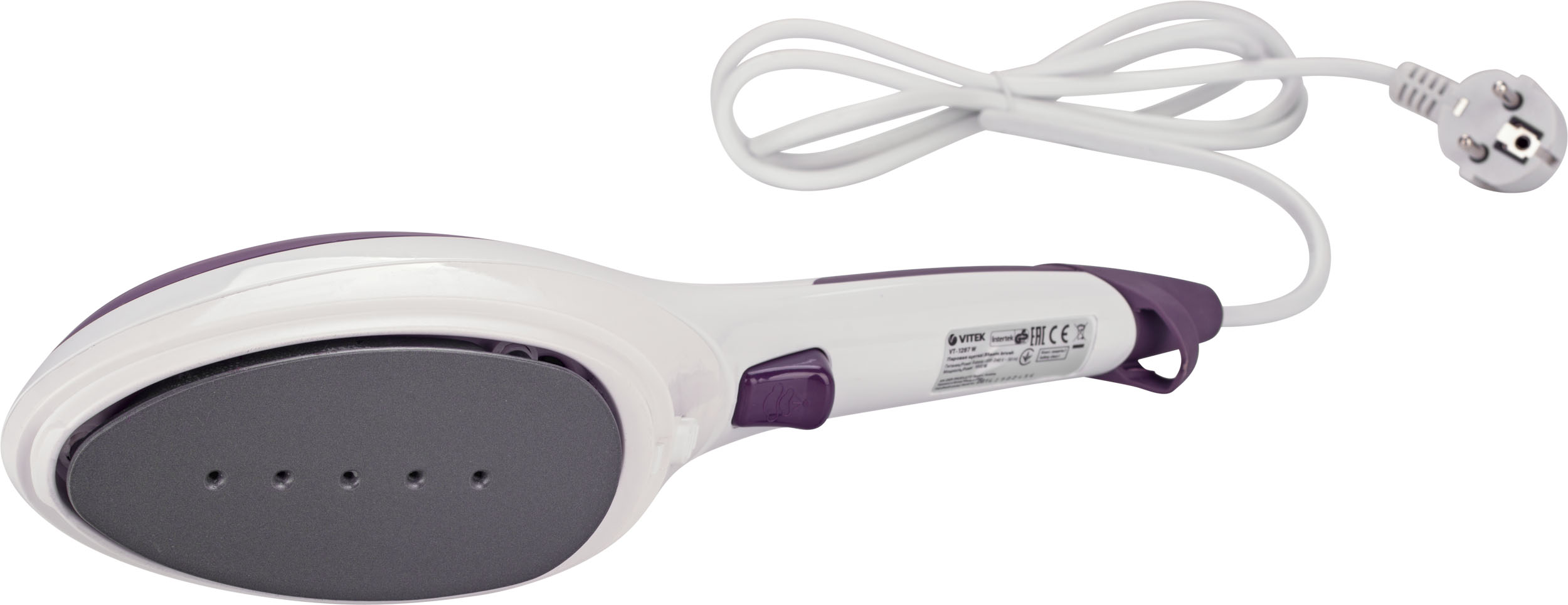 Отпариватель для одежды Vitek VT-1287 / 1000 Вт / Белый/Фиолетовый photo 2