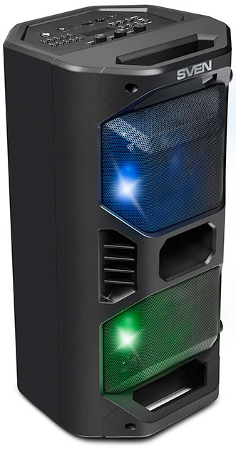 Boxa portabila SVEN PS-600 Black / 50W / Bluetooth / FM tuner / USB / microSD photo 3