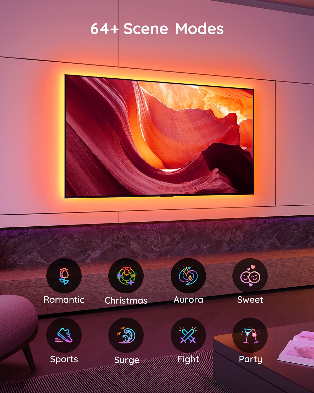 Световая лента для телевизора GOVEE RGB TV Backlight (40”-60”) photo 4