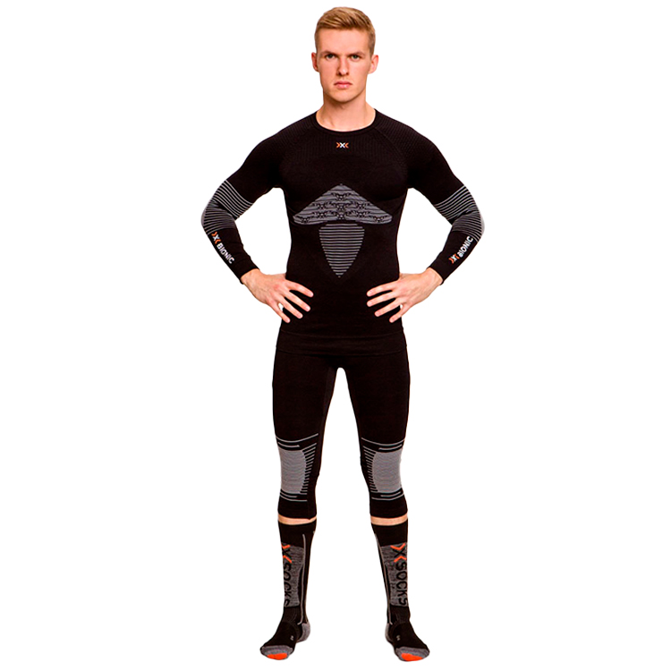 Tricou termica cu maneca lunga X-Bionic ENERGIZER 4.0 SHIRT LG SL L Negru Barbati photo 3