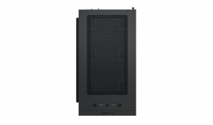 DEEPCOOL "MACUBE 110 BK" Micro-ATX Case, with Side-Window (Tempered Glass Side Panel) Magnetic, without PSU, Tool-less, Pre-installed: Rear 1x120mm DC Fan, 2xUSB3.0, 1xAudio, Adjustable GPU holder, Push-pin SSD holder,  Black thumbnav 3