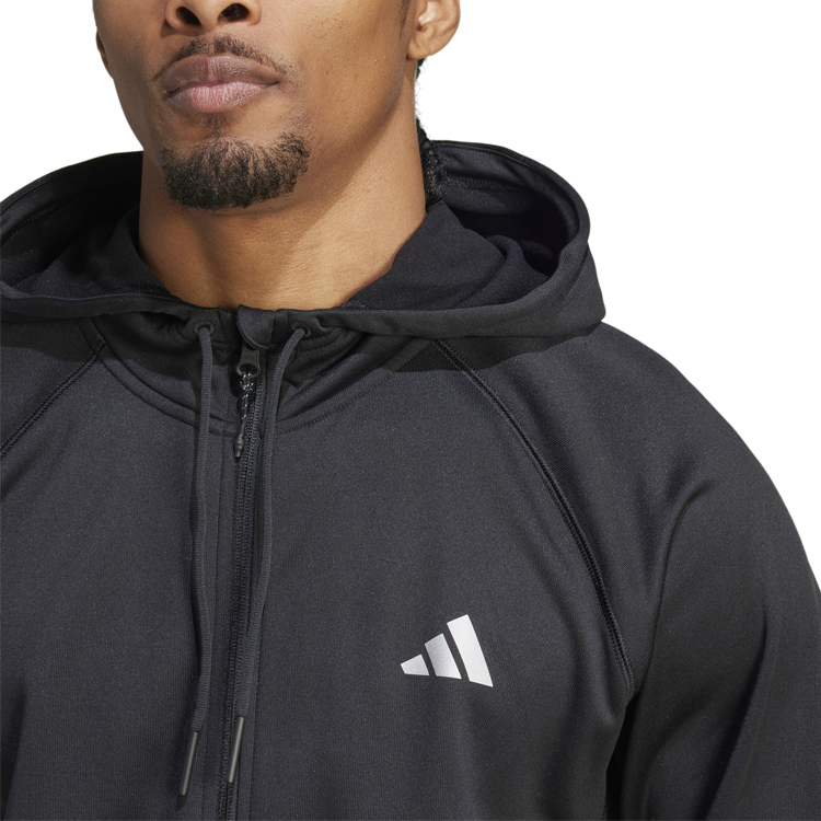 Hanorac pt bărbați Adidas GG 3S FZ HD S Negru photo 4