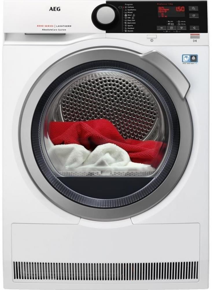 Masina de uscat rufe AEG T8DBE48S / 8 kg / A / Alb photo 1