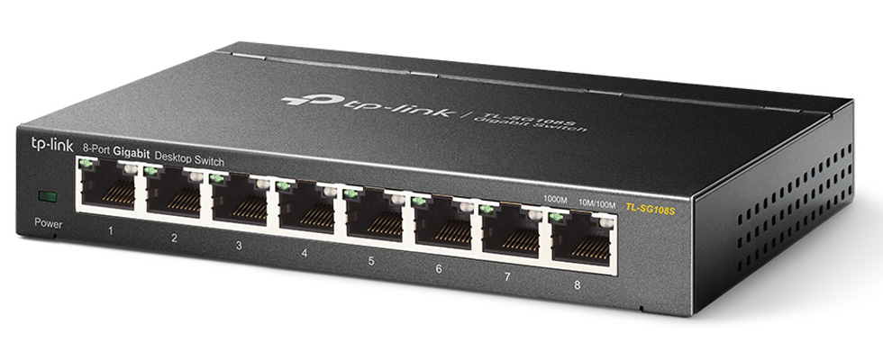 Comutator de retea TP-Link TL-SG108S photo 1 Comutator de retea TP-Link TL-SG108S photo 1