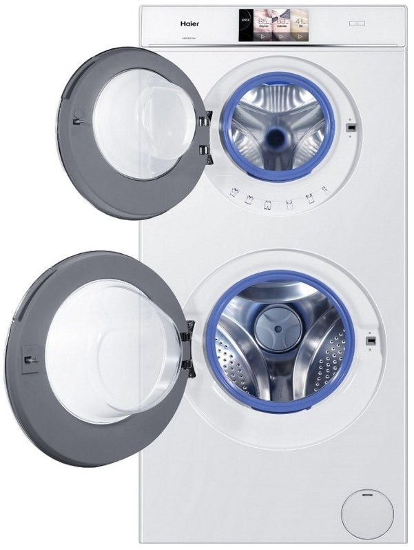 Masina de spalat/uscat TwinWash Haier  HWD120-B1558U 12 kg /1200 rot/min /A /Alb photo 3