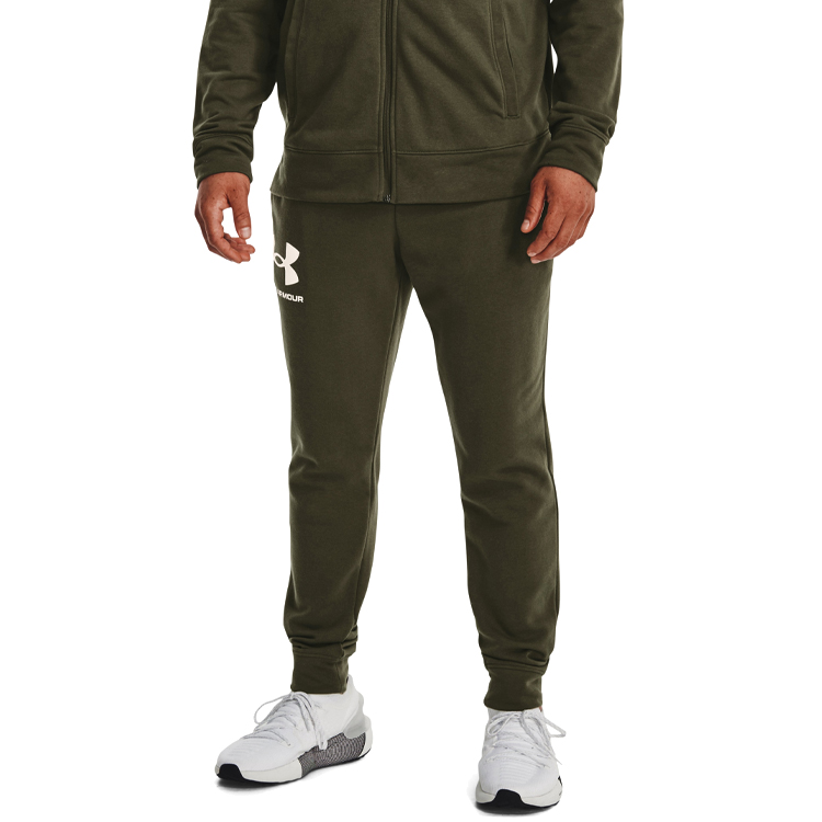 Брюки Under Armour UA RIVAL TERRY JOGGER S Хаки Мужской photo 3