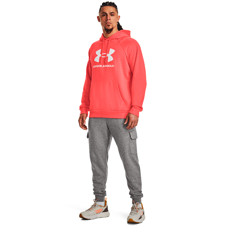Hanorac pt bărbați Under Armour UA Rival Fleece Logo HD S Coral photo 4