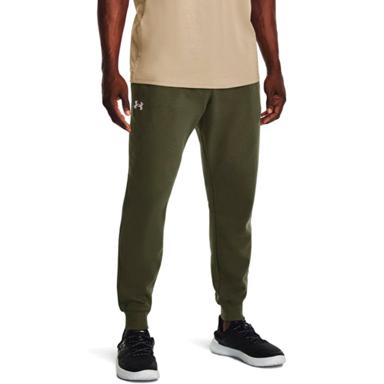 Брюки Under Armour UA Rival Fleece Joggers L Хаки Мужской photo 2