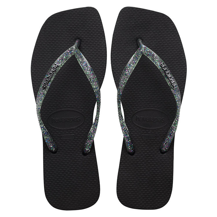 Slapi Havaianas SQUARE LOGO pt Femei / 35/36 / Negru photo 2