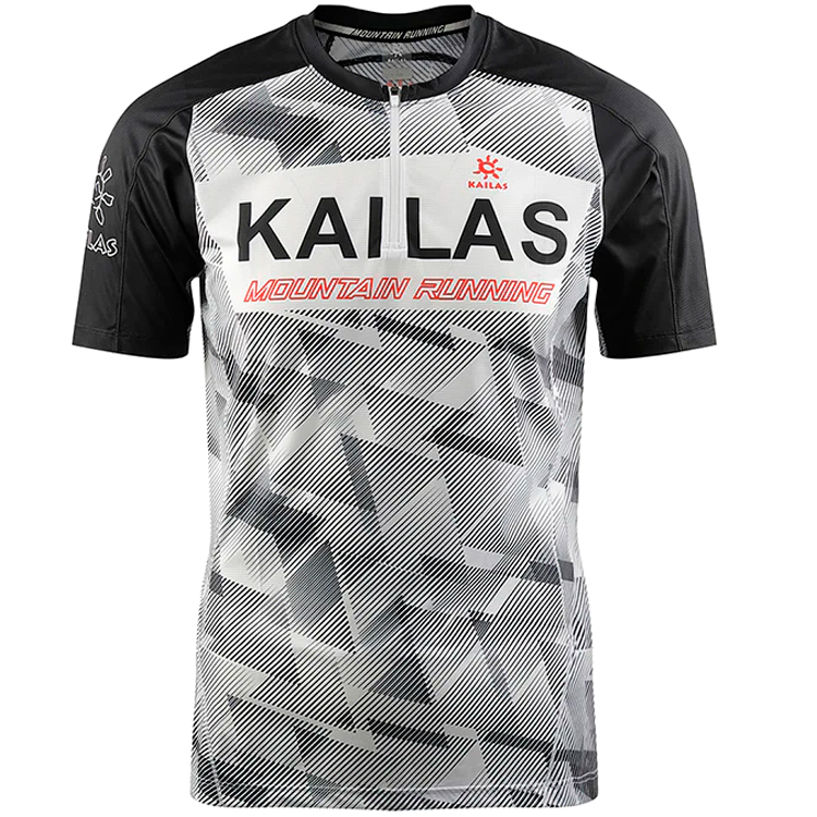 Tricou bărbătesc Kailas Windbreak Trail Running Functional T-shirt XXL Negru-alb photo 1