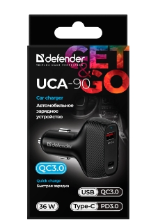Incarcator auto p/u telefon mobil Defender UCA90 photo 3
