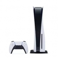 Game Console  Sony PlayStation 5 (Disc), 825GB, White; 1 x Gamepad (Dualsense) thumbnav 1
