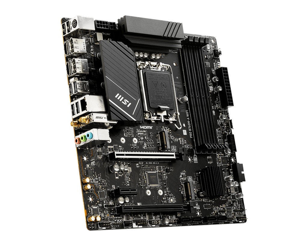 Материнская плата MSI PRO B760M-A WIFI / 1700 / B760 / DDR5 / mATX photo 3