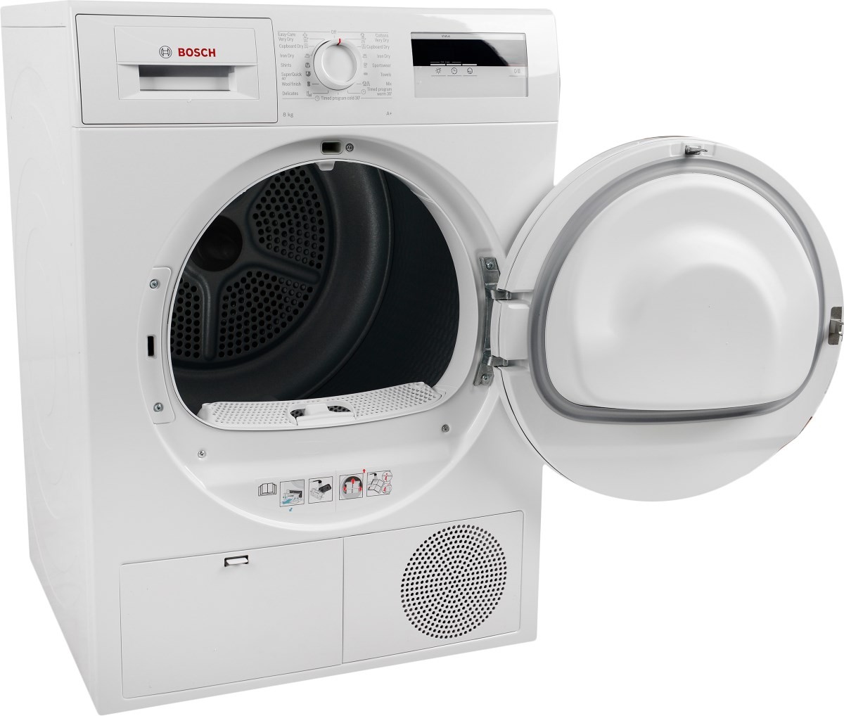 Сушильная машина Bosch WTH83001UA / 8 кг / A+ / Серебристый с черным photo 1 Сушильная машина Bosch WTH83001UA / 8 кг / A+ / Серебристый с черным photo 1