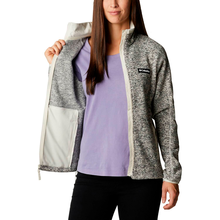 Hanorac Columbia W Sweater Weather Full Zip XS Bej Femei photo 4