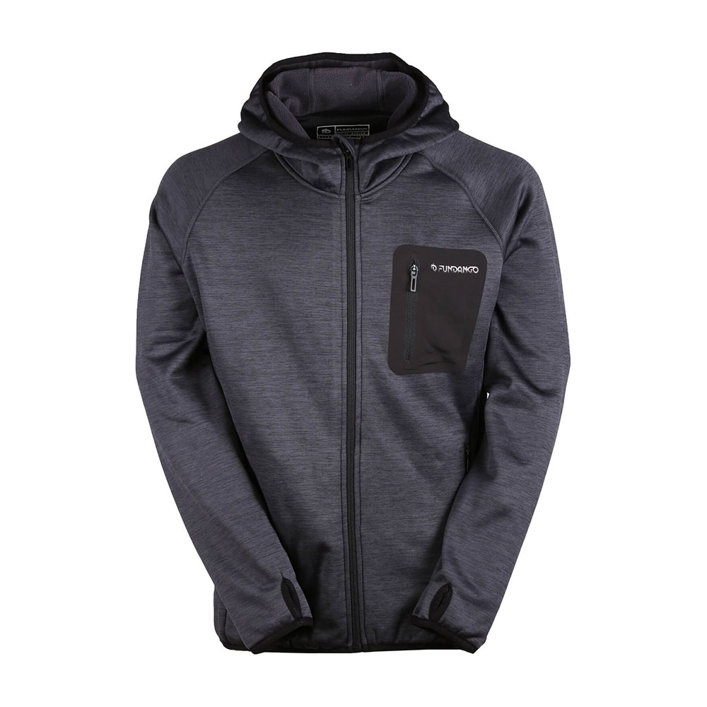 Hanorac pt bărbați Fundango HERMON Hooded Fleece S Gri photo 1 Hanorac pt bărbați Fundango HERMON Hooded Fleece S Gri photo 1