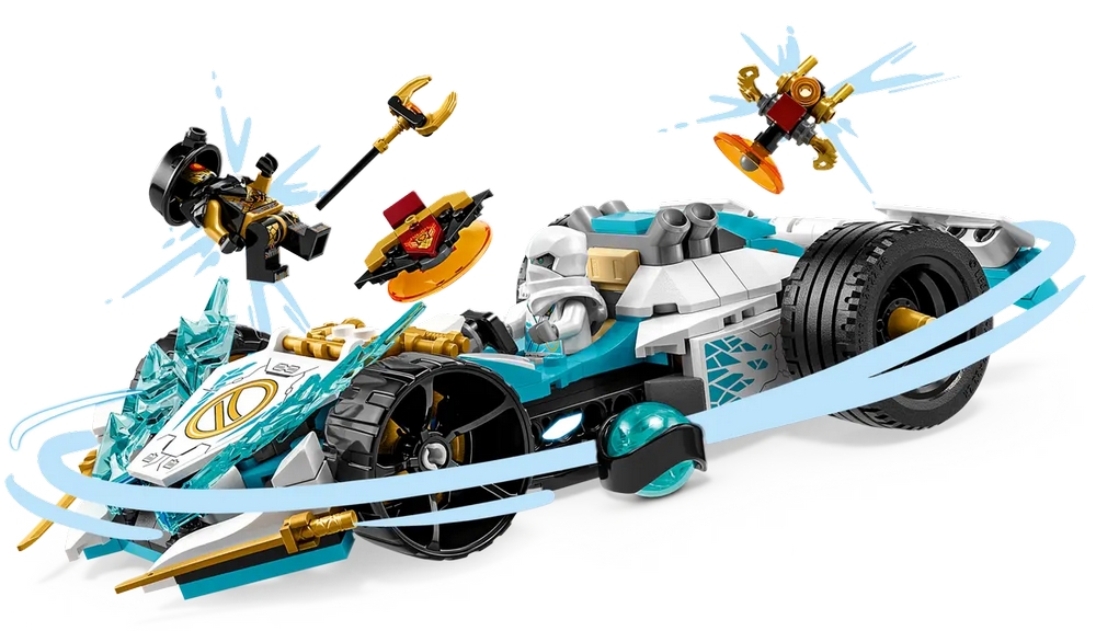 Constructor Lego Ninjago Zanes Dragon Power Spinjitzu Race Car 71791 de la 7+ ani photo 5