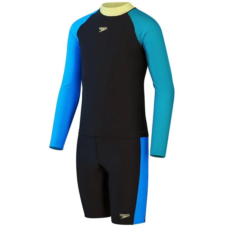 Costum de baie Speedo COLBL LS SP TOP & JAM / Barbati / Mărime 140 / Negru photo 1