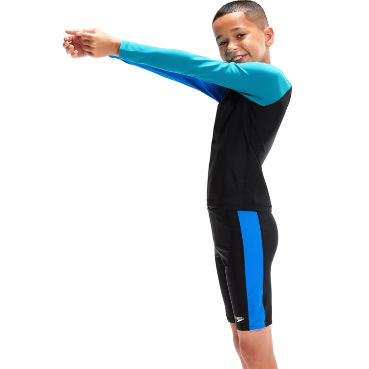Costum de baie Speedo COLBL LS SP TOP & JAM / Barbati / Mărime 140 / Negru photo 2