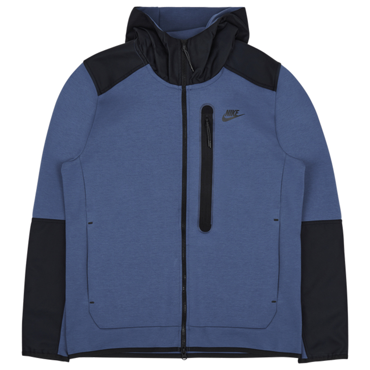 Hanorac pt bărbați Nike M NK TCH FLC OVERLAY FZ S Albastru photo 1 Hanorac pt bărbați Nike M NK TCH FLC OVERLAY FZ S Albastru photo 1