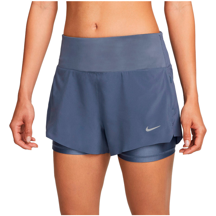 Sorti Nike W NK SWIFT DF MR 3IN 2N1 SHORT / Femei / XS / Albastru photo 1 Sorti Nike W NK SWIFT DF MR 3IN 2N1 SHORT / Femei / XS / Albastru photo 1