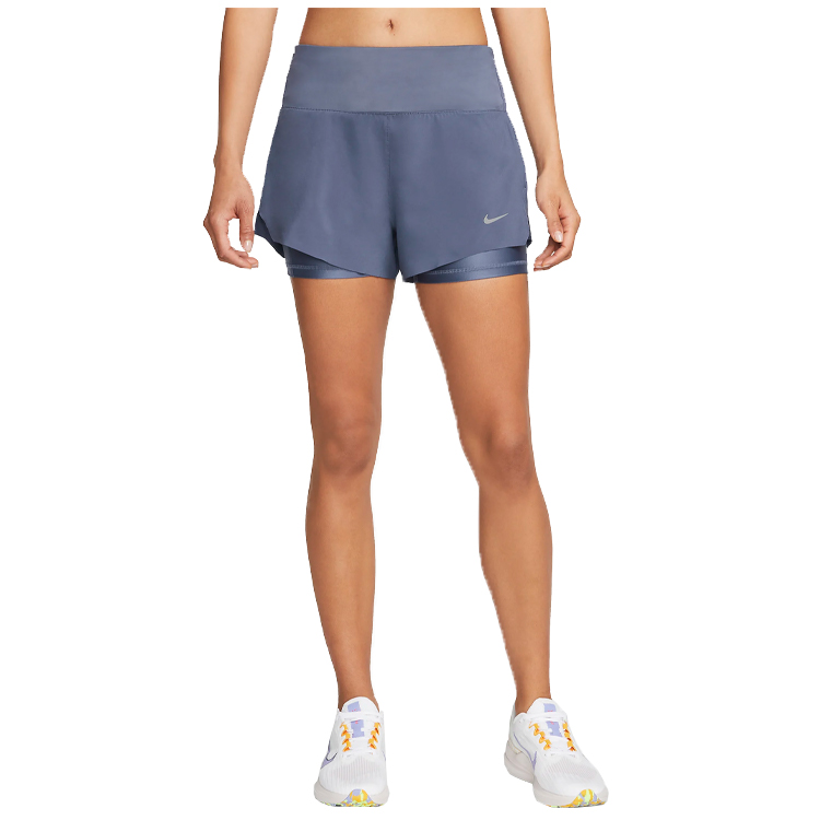 Sorti Nike W NK SWIFT DF MR 3IN 2N1 SHORT / Femei / XS / Albastru photo 6