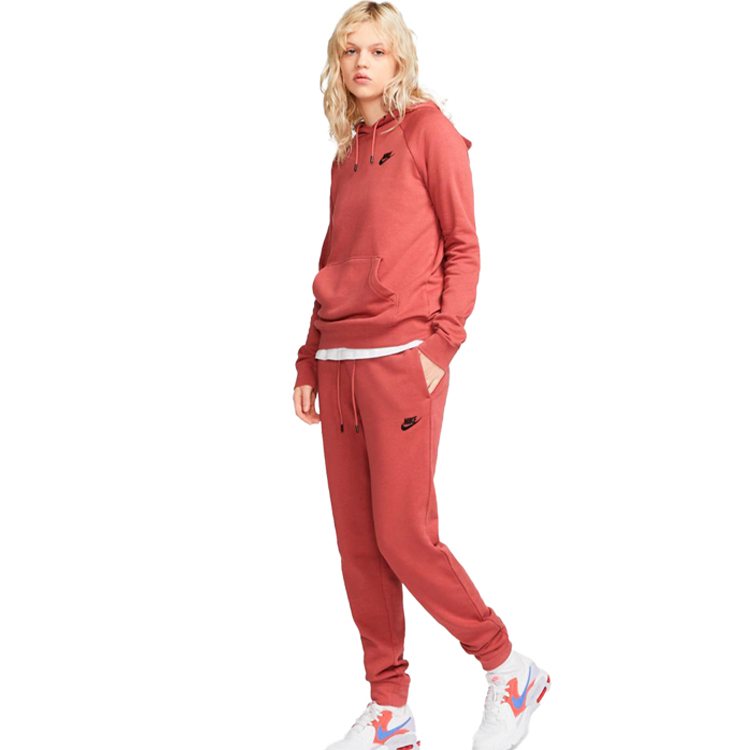 Брюки Nike W NSW ESSNTL PANT REG FLC MR M Бордовый Женский photo 3