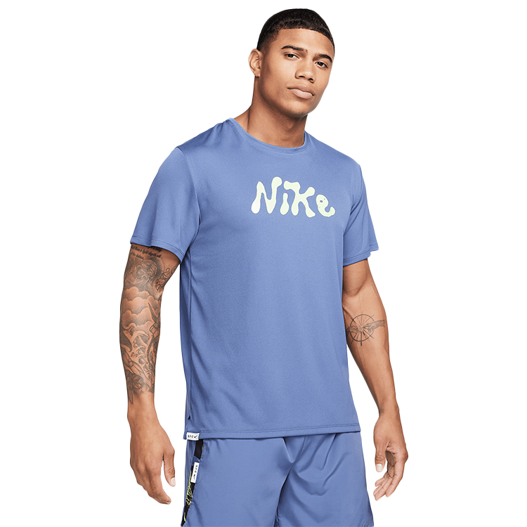 Tricou bărbătesc Nike M NK DF UV S72 MILER SS XL Albastru photo 1 Tricou bărbătesc Nike M NK DF UV S72 MILER SS XL Albastru photo 1