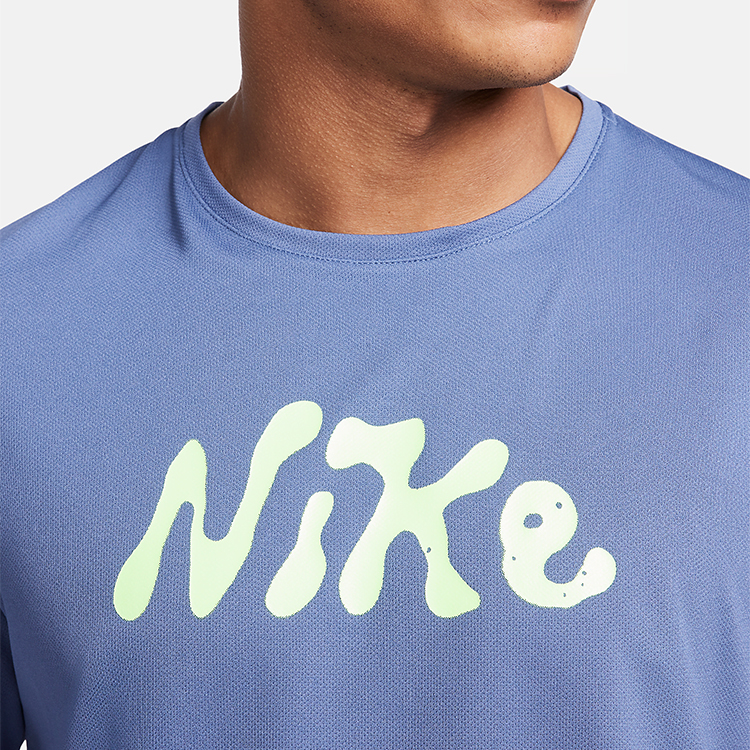 Tricou bărbătesc Nike M NK DF UV S72 MILER SS XL Albastru photo 5