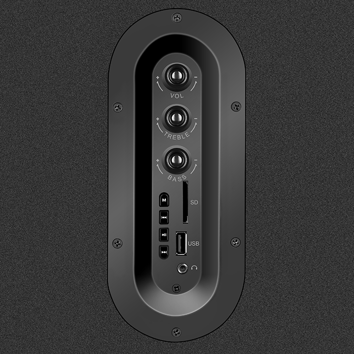 Boxe 2.0 SVEN SPS-710 / 40W RMS / Bluetooth / FM / USB / SD / Black photo 3