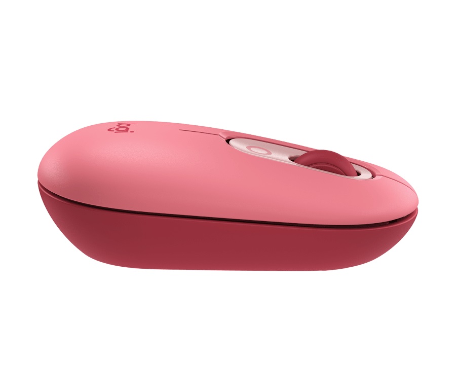 Logitech POP Mouse Wireless Mouse with Customizable Emoji, Multi-device, SilentTouch, SmartWheel, 2 Programmable buttons, Heartbreaker/Rose photo 4