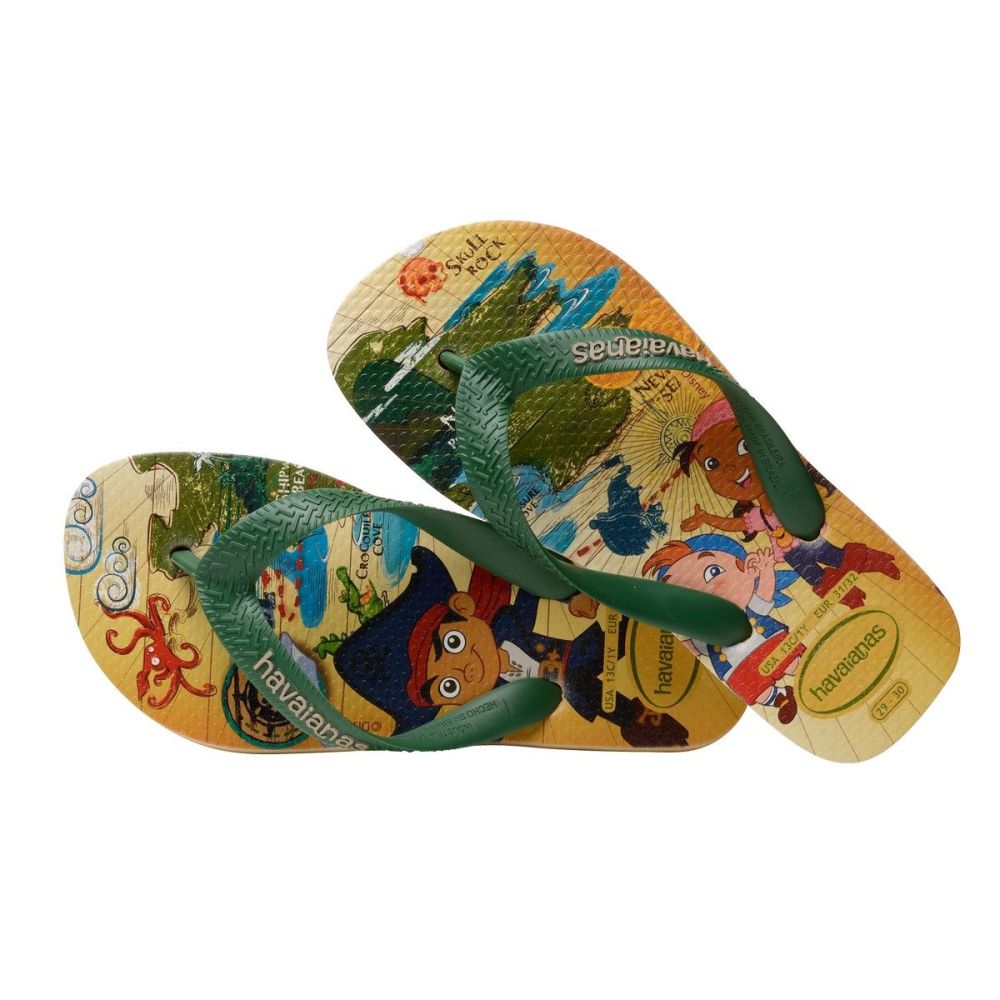 Slapi Havaianas JAKE E OS PIRATAS / 33/34 cm / Bej photo 3