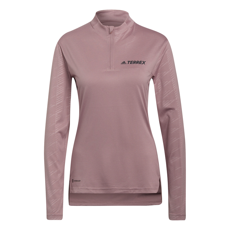 Футболка Adidas W MT Half Zi LS photo Футболка Adidas W MT Half Zi LS photo