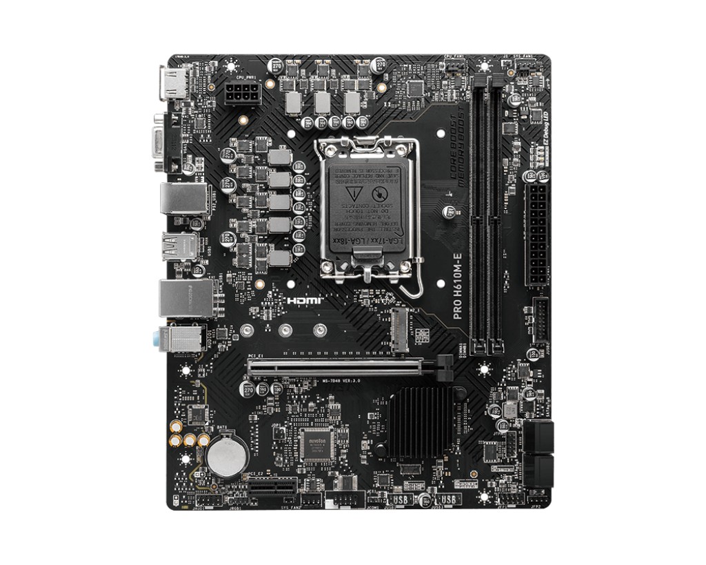 Placa de baza MSI PRO H610M-E DDR5 / 1700 / H610 / DDR5 / mATX photo 2