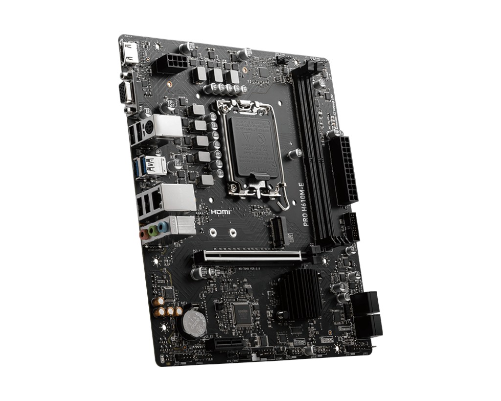 Placa de baza MSI PRO H610M-E DDR5 / 1700 / H610 / DDR5 / mATX photo 3