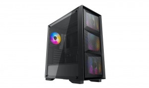 Carcasa DEEPCOOL MATREXX 50 MESH 4FS / w/oPSU / Side panel / 4x120mm fans / ATX / Black thumbnav 1