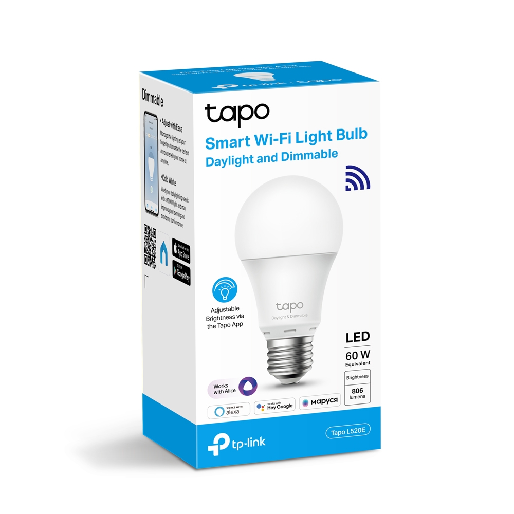 Lampa inteligenta WiFi, Tp-Link Tapo L520E / E27 / 4000K photo 2
