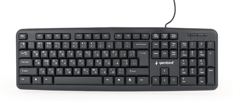 Tastatura Gembird KB-U-103-UA, USB, Black photo 1